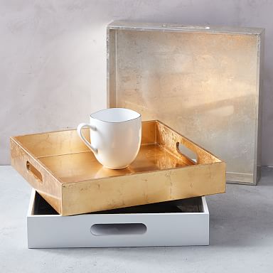 Mirror Wrapped Serving Trays